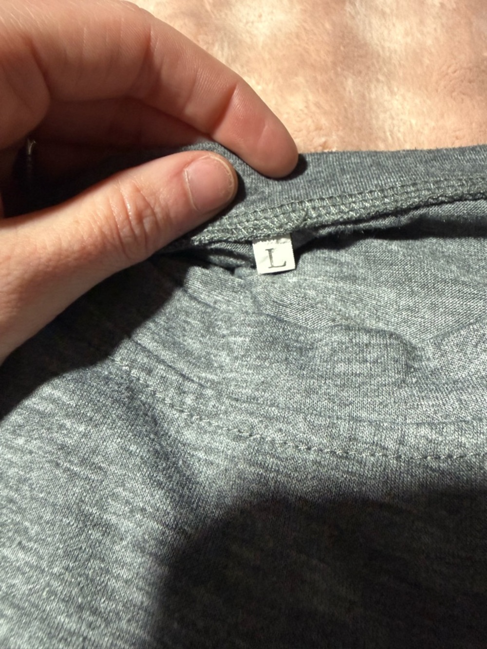 Gray Basic Tee - Size L - Picture 2 of 2